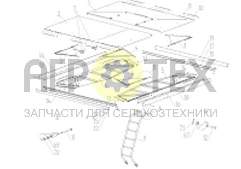 Крыша бункера (TORUM-785.45.03.000Ф) (№7 на схеме)